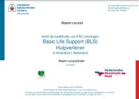 NRR Reanimatie / AED Certificaat